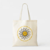 Blijf altijd glimlachen tote bag (Achterkant)