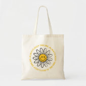 Blijf altijd glimlachen tote bag (Voorkant)