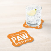 Blijf altijd positief voor PAW Kartonnen Onderzetters (Insitu)