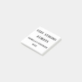 Blijf altijd sterk - Aangepaste support Sticky Not Post-it® Notes (Schuin)