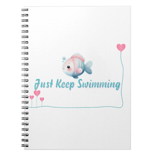 Blijf Axolotl zwemmen Notitieboek (Voorkant)