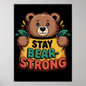 Blijf Beer-sterk Poster (Voorkant)