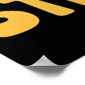 Blijf Beer-sterke illustratie Poster (Hoek)