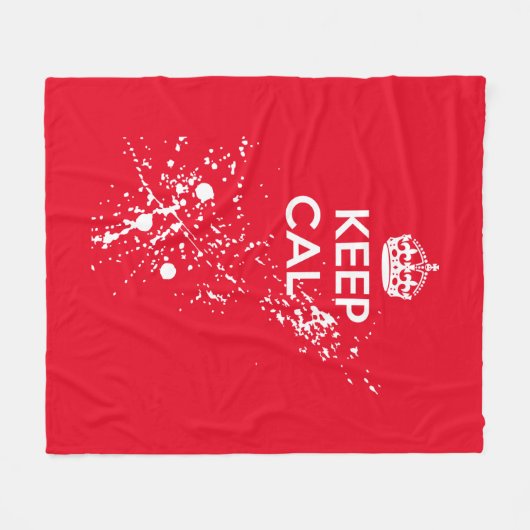 Blijf bellen... fleece deken (Voorkant (Horizontaal))