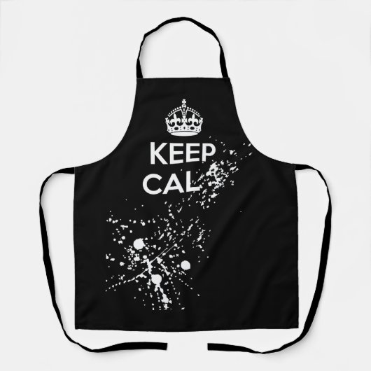 Blijf bellen... schort (Voorkant)