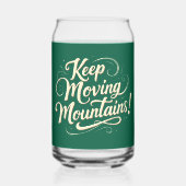 Blijf bergen Motivatie ontwerpen Blikvorm Glas (Achterkant)