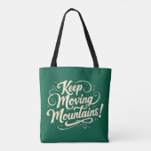 Blijf bergen Motivatie ontwerpen Tote Bag (Achterkant)