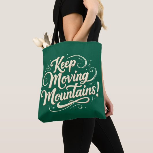 Blijf bergen Motivatie ontwerpen Tote Bag (Dichtbij)