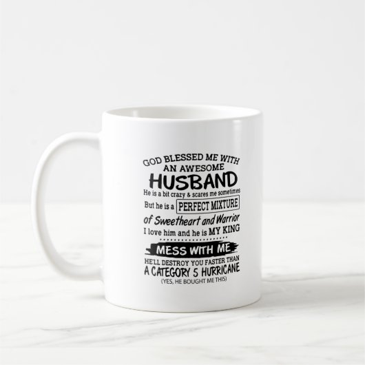 Blijf beschermd met uw werper. koffiemok (Links)