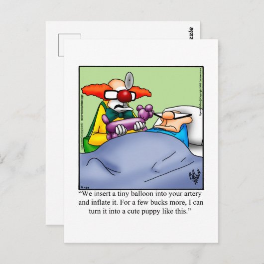 Blijf beter Humor Grappige Ansichtkaart Briefkaart (Voorkant / Achterkant)