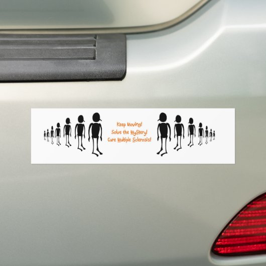 Blijf bewegen bumpersticker (Op auto)