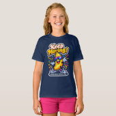 Blijf bewegen! – Dansende Disco Banaan T-shirt (Voorkant volledig)