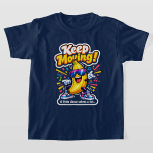 Blijf bewegen! – Dansende Disco Banaan T-shirt