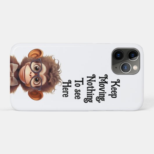 Blijf bewegen, niets te zien hier Case-Mate iPhone case (Achterkant (horizontaal))