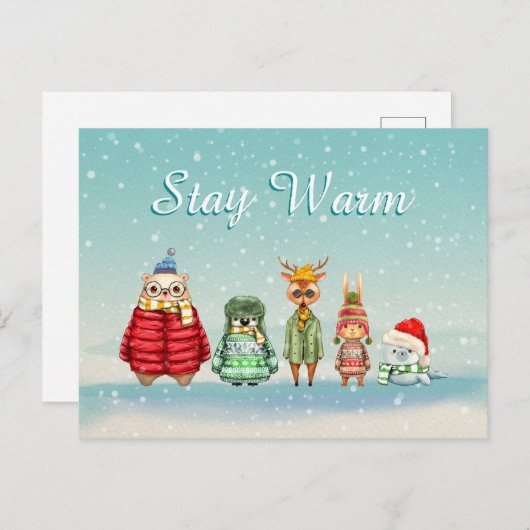 Blijf bewoond briefkaart (Voorkant / Achterkant)