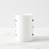 Blijf bezig Wees blij Bee Motivatie Cartoon Porselein Kop (Voorkant)