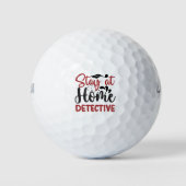 Blijf bij de detective thuis golfballen (Voorkant)