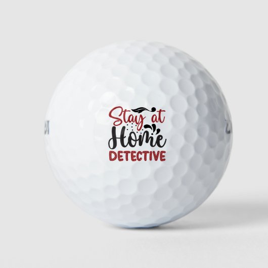 Blijf bij de detective thuis golfballen (Voorkant)