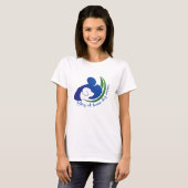 Blijf bij de hond thuis t-shirt (Voorkant volledig)