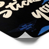 Blijf bij de Job! Amerikaanse krijgers op Battlefi Poster (Hoek)