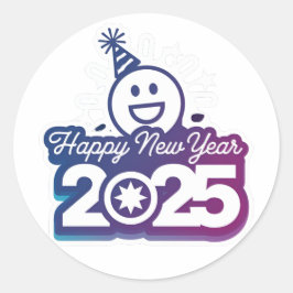 Blijf bij de viering Happy New Year Stickers