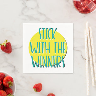 Blijf Bij De Winnaars 12 Stappen Herstel Slogan Servet