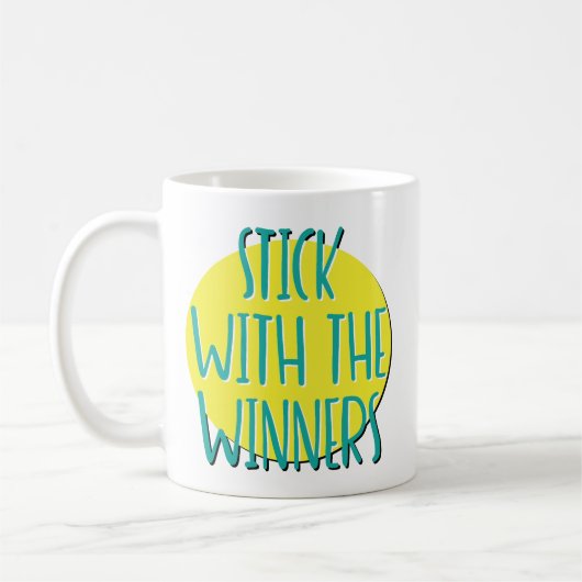 Blijf Bij De Winnaars Herstelmotto Mok (Links)