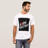 blijf bij elkaar t-shirt (Voorkant volledig)