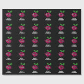 Blijf bij Funny Veggie Beet Pun Dark BG Cadeaupapier (Vlak)