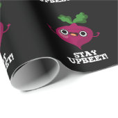 Blijf bij Funny Veggie Beet Pun Dark BG Cadeaupapier (Rol Hoek)