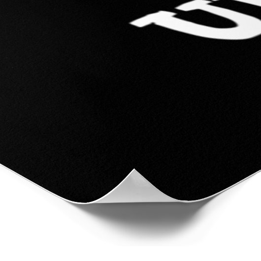 Blijf bij Funny Veggie Beet Pun Dark BG Poster (Hoek)