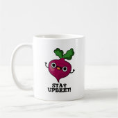 Blijf bij Funny Veggie Beet Pun Koffiemok (Links)