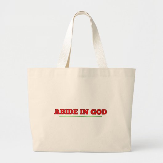 Blijf bij God Grote Tote Bag (Voorkant)