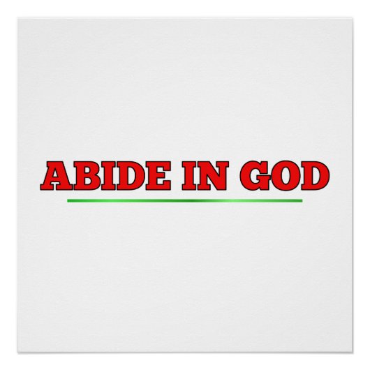 Blijf bij God Perfect Poster (Voorkant)