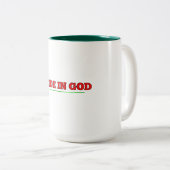Blijf bij God Tweekleurige Koffiemok (Voorkant rechts)