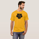 Blijf bij het plan logo op t-shirt (Voorkant volledig)