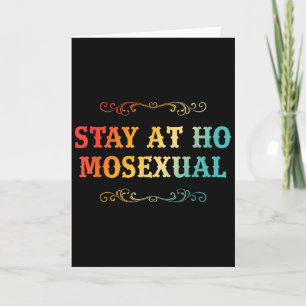Blijf bij Ho Moual Grappig ontwerp Kaart