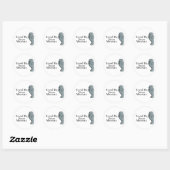 Blijf bij je mandataris ronde sticker (Vel)