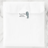Blijf bij je mandataris ronde sticker (Tas)