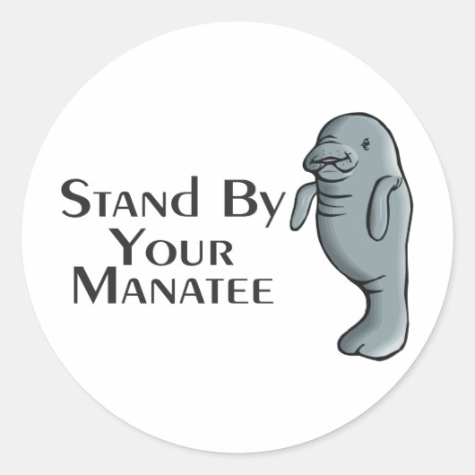 Blijf bij je mandataris ronde sticker (Voorkant)