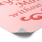 Blijf bij je moeder zonder Kinder Funny Poster Sig (Hoek)