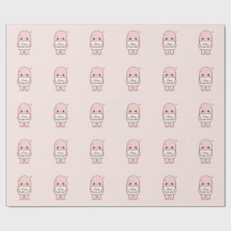 Blijf Bij Mij Esthetisch Citaat Design Romantisch Cadeaupapier