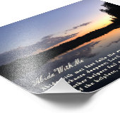 Blijf bij mij inspirerende zonsondergang fotografi foto afdruk (Hoek)