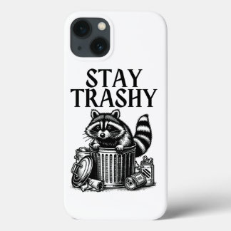 Blijf bij Trashy Raccoon Case-Mate iPhone Case
