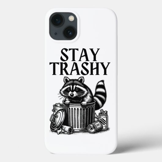 Blijf bij Trashy Raccoon Case-Mate iPhone Case (Achterkant)