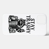 Blijf bij Trashy Raccoon Case-Mate iPhone Case (Achterkant (horizontaal))