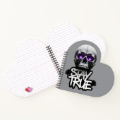 Blijf bij True Skull Notitieboek (Binnen)
