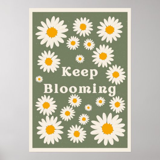 Blijf bloeien. Inspiratie Poster (Voorkant)