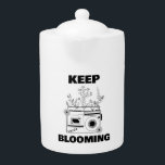 Blijf bloeien Radio Wildflower theepot<br><div class="desc">Inspirerend Keep Blooming Radio Wildflower Theepot.</div>