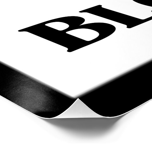 Blijf bloeien vlinder glanzend Poster (Hoek)